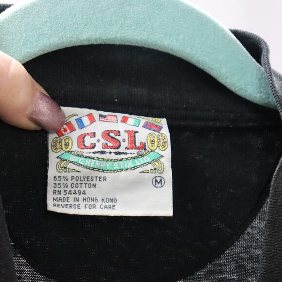 Vintage CSL Cherry Stix Black Cardigan – Made in Hong Kong – Size M - Picture 6 of 6